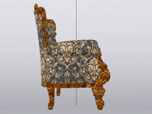 Fashionable Modern Armchair 01 3D Model