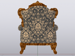 Fashionable Modern Armchair 01 3D-Modell