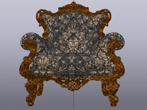 Fashionable Modern Armchair 01 3D-Modell