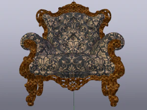 Fashionable Modern Armchair 01 3D Model