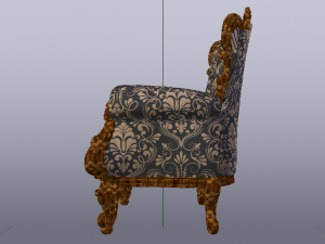 Fashionable Modern Armchair 01 3D-Modell