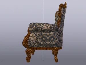 Fashionable Modern Armchair 01 3D Model