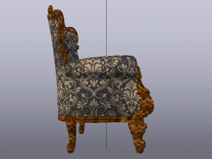 Fashionable Modern Armchair 01 3D-Modell