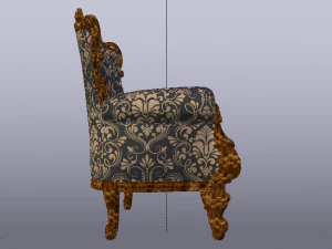 Fashionable Modern Armchair 01 3D Model