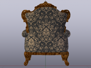 Fashionable Modern Armchair 01 3D-Modell