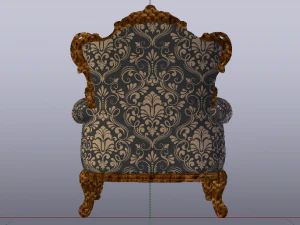 Fashionable Modern Armchair 01 3D Model