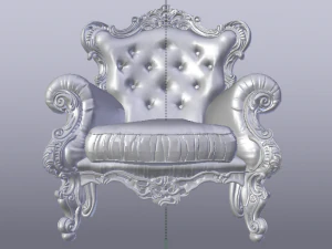 Fashionable Modern Armchair 01 3D Model