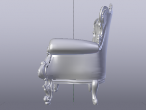 Fashionable Modern Armchair 01 3D-Modell