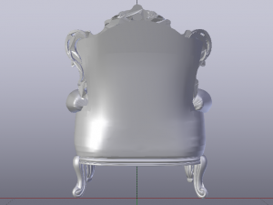 Fashionable Modern Armchair 01 3D-Modell