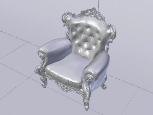 Fashionable Modern Armchair 01 3D Model