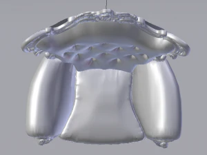 Fashionable Modern Armchair 01 3D Model