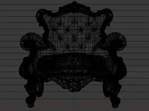 Fashionable Modern Armchair 01 3D Model