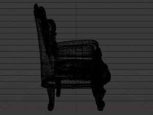 Fashionable Modern Armchair 01 3D-Modell
