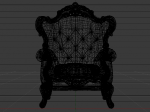 Fashionable Modern Armchair 01 3D-Modell