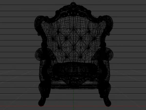 Fashionable Modern Armchair 01 3D Model