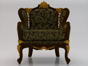 Poltrona moderna alla moda 02 Modello 3D