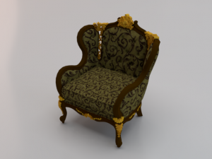 Fashionable Modern Armchair 02 3D Модель