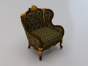 Fashionable Modern Armchair 02 3D Модель