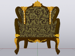 Fashionable Modern Armchair 02 3D Модель