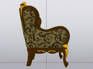 Fashionable Modern Armchair 02 3D Модель