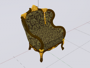 Fashionable Modern Armchair 02 3D Модель
