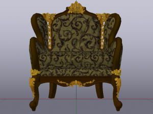 Fashionable Modern Armchair 02 3D Модель