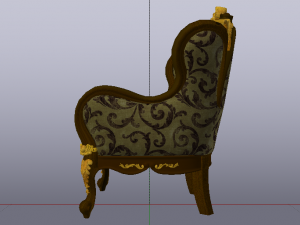 Fashionable Modern Armchair 02 3D Модель