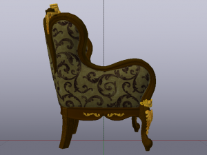 Fashionable Modern Armchair 02 3D Модель