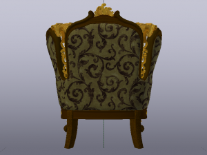 Fashionable Modern Armchair 02 3D Модель