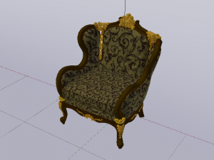 Fashionable Modern Armchair 02 3D Модель