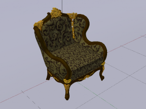 Fashionable Modern Armchair 02 3D Модель