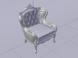Fashionable Modern Armchair 02 3D Модель