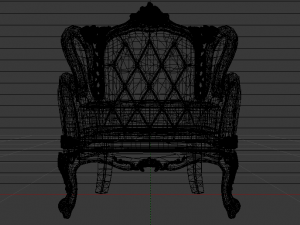 Fashionable Modern Armchair 02 3D Модель