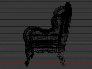 Fashionable Modern Armchair 02 3D Модель