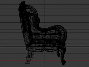 Fashionable Modern Armchair 02 3D Модель
