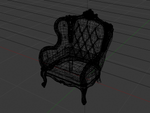 Fashionable Modern Armchair 02 3D Модель