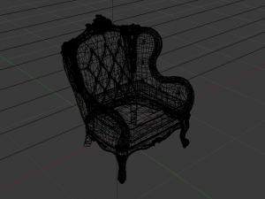Fashionable Modern Armchair 02 3D Модель