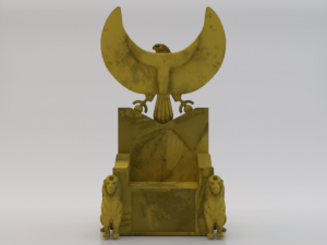 Fantasy Throne of Ancient Egypt - The Throne of Pharaoh 01 3D Model
