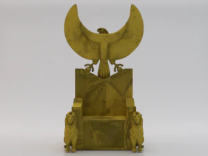 Trono de Fantas&iacute;a del Antiguo Egipto - El Trono del Fara&oacute;n 01 Modelo 3D