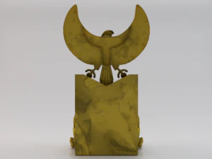古埃及的幻想王座 - 法老王的王座 01 3D 模型