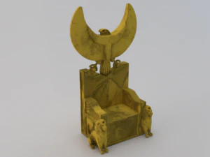 古埃及的幻想王座 - 法老王的王座 01 3D 模型