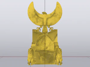 古埃及的幻想王座 - 法老王的王座 01 3D 模型