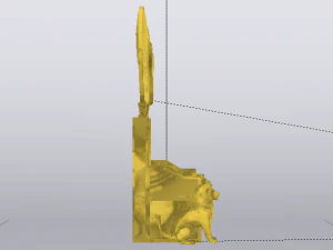 古埃及的幻想王座 - 法老王的王座 01 3D 模型