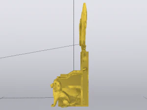 古埃及的幻想王座 - 法老王的王座 01 3D 模型