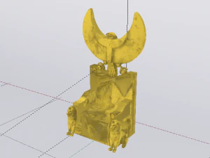古埃及的幻想王座 - 法老王的王座 01 3D 模型