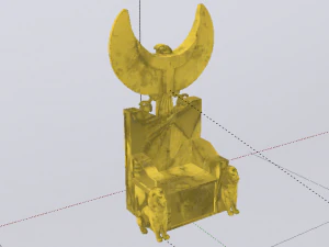 古埃及的幻想王座 - 法老王的王座 01 3D 模型
