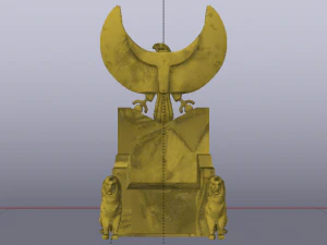 古埃及的幻想王座 - 法老王的王座 01 3D 模型