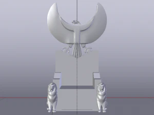 古埃及的幻想王座 - 法老王的王座 01 3D 模型