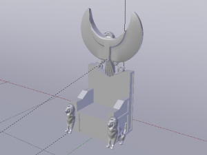 Fantasy Throne of Ancient Egypt - The Throne of Pharaoh 01 Modelo 3D