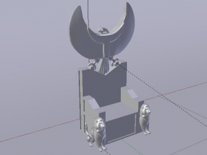 Fantasy Throne of Ancient Egypt - The Throne of Pharaoh 01 Modelo 3D